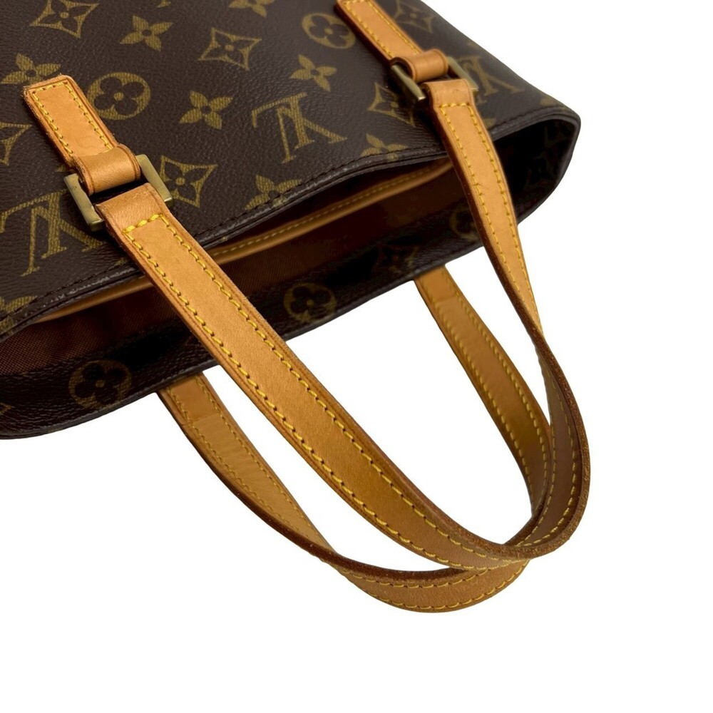 LOUIS VUITTON Authentic Brown Monogram Leather Tote Bag - Picture 4 of 10